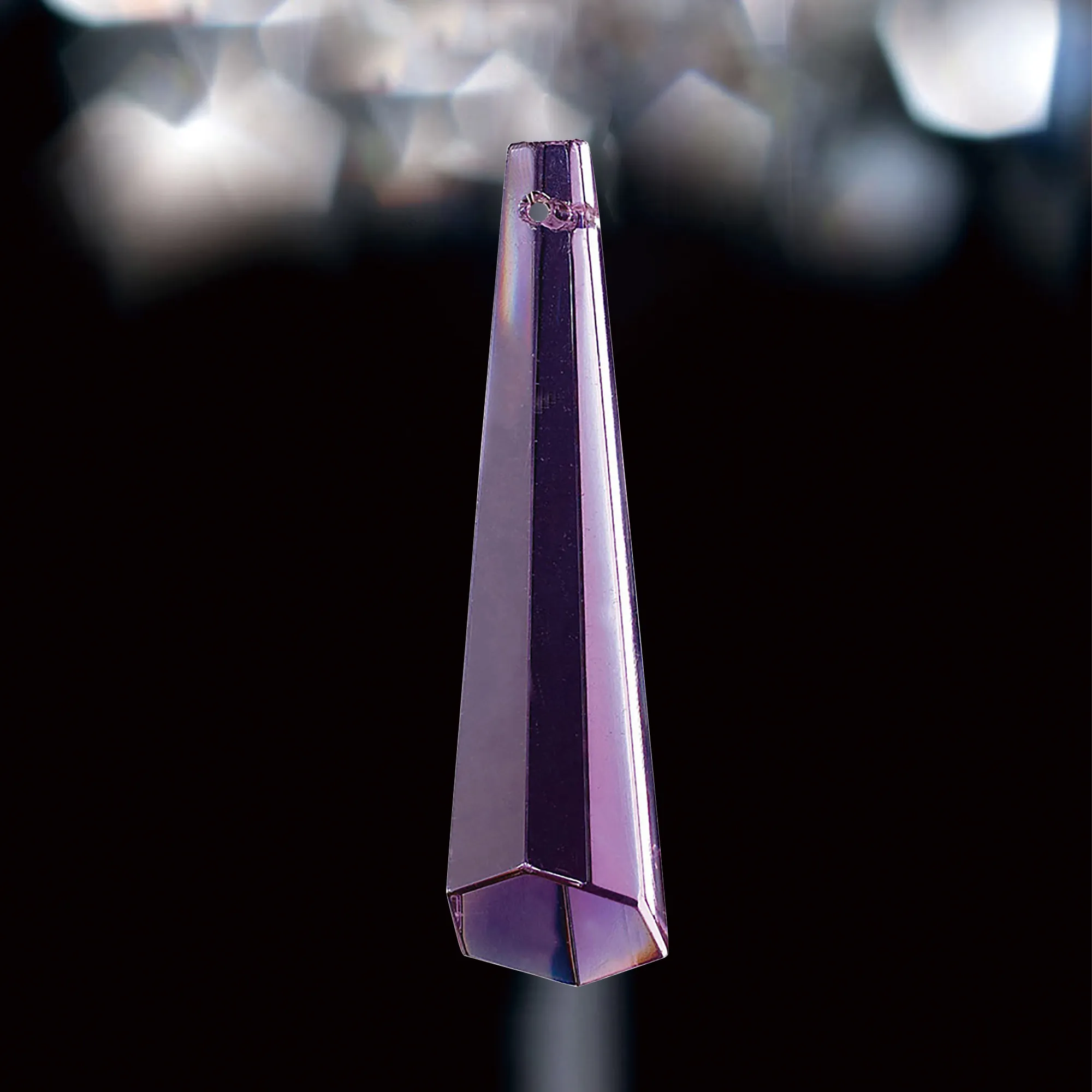 C70031  Crystal Hexagonal Drop Without Ring 62mm